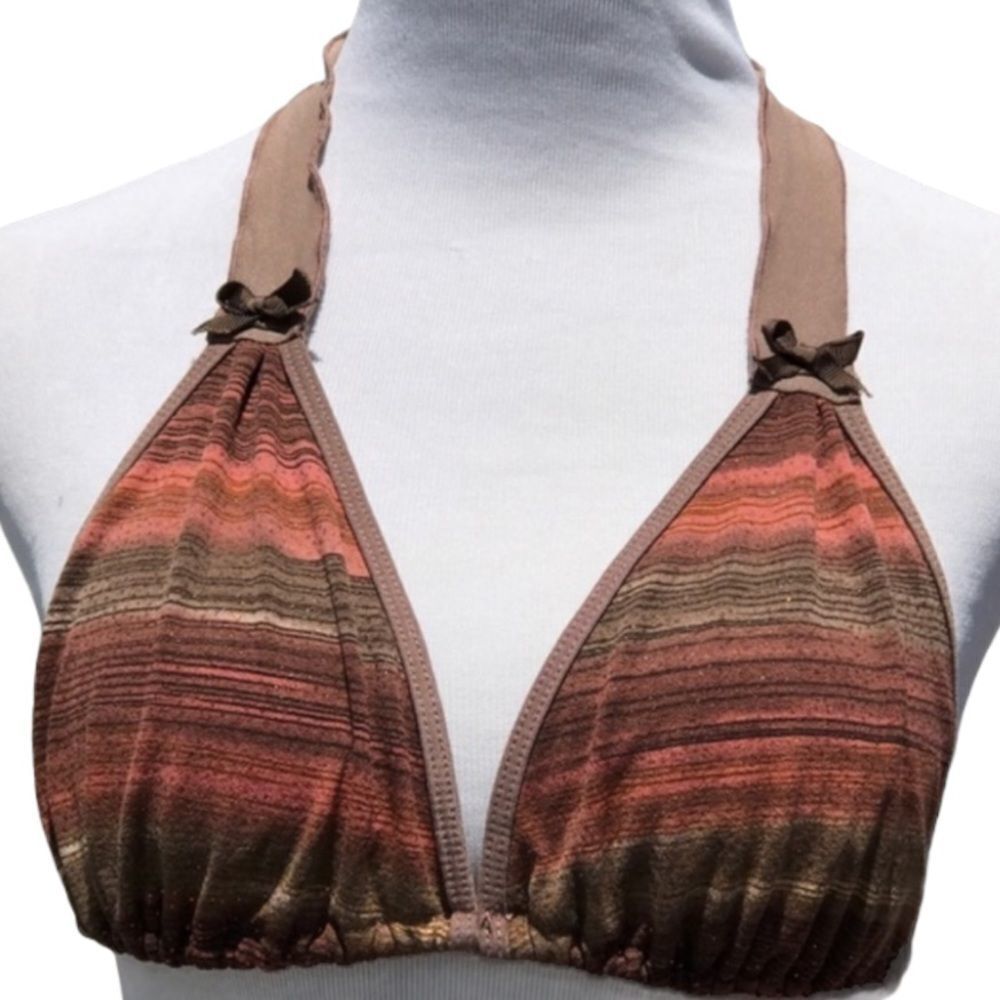 Triangle Bikini Top Brown